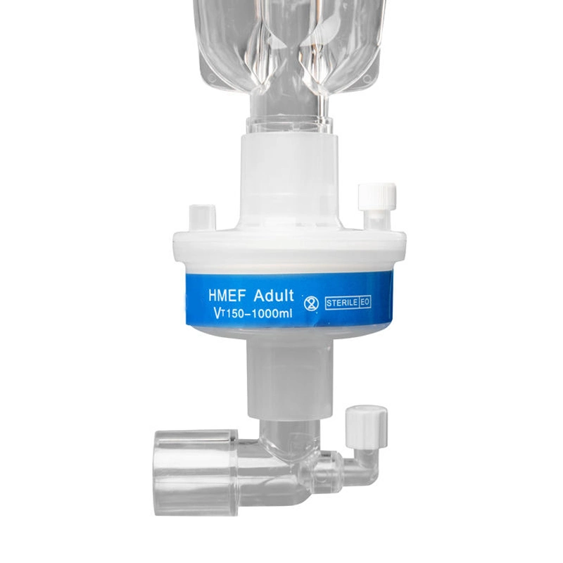 Medical Consumables Breathing Bacterial Smart Hme Filter with Oxygen Port