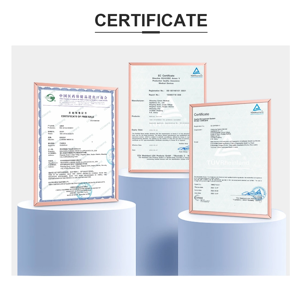 New Medical Equipment Supplies Hmef Filter Disposable Breathing System Filter BV Filter with Gas Sampling Port for ICU