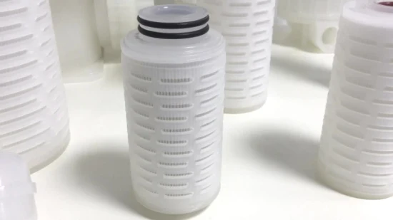 Filter Cartridge OEM Manufacturer 0.1 0.22 0.45 Micron Pes Pleated Cartridge Filter for Medical Industry Food and Beverage Medicine Textile with DOE Flat Cap