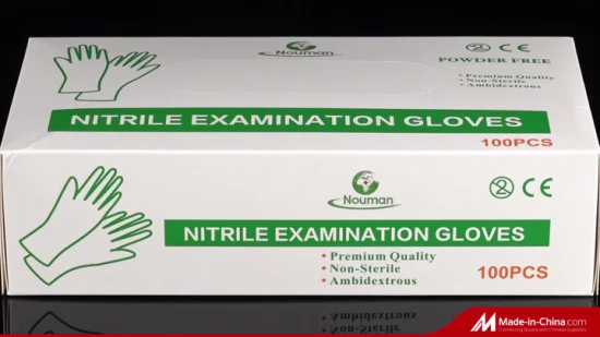 Disposable Factory Examination Powder Free CE FDA Approved Nitrile Gloves