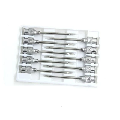 17g 1/2 Poultry Livestock Metal Vaccination Needles Veterinary Stainless Steel Syringes Needles